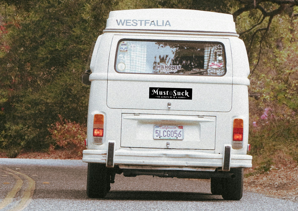 "Must Suck to Always Be in a Hurry" Black and White Decal